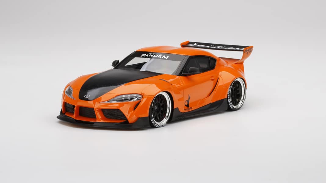 Fuhrwerk Orange: Der neue Pandem-Supra von Top Speed in 1:18