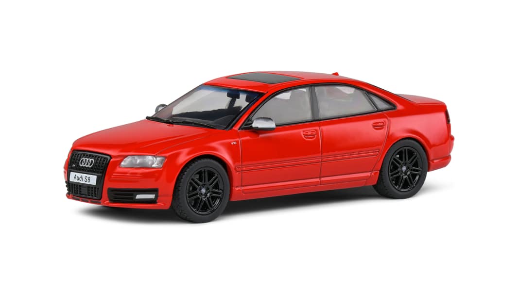 Solido zeigt Mut zur Farbe: In Knallrot und 1:43 kommt der Audi S8 D3