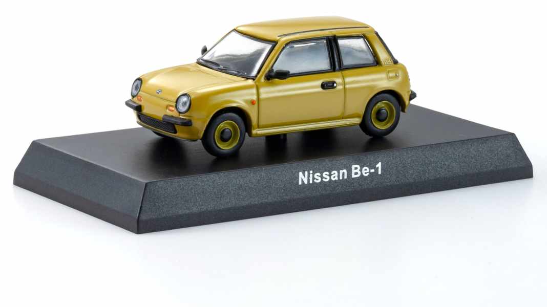 Kyosho bringt den Nissan Be-1 im Miniaturformat 1:64 und zwei neuen Farben