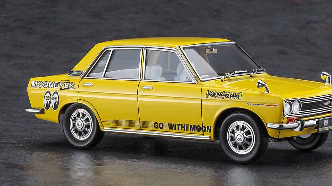 Neuer 1:24-Kit von Hasegawa: Nissan Bluebird kommt als “Mooneyes”