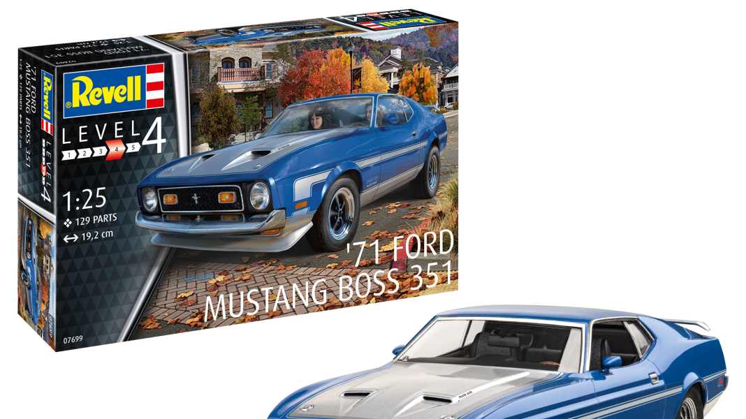 Revell bringt Boss 351 Mustang als Plastikkit in 1:25 an den Start