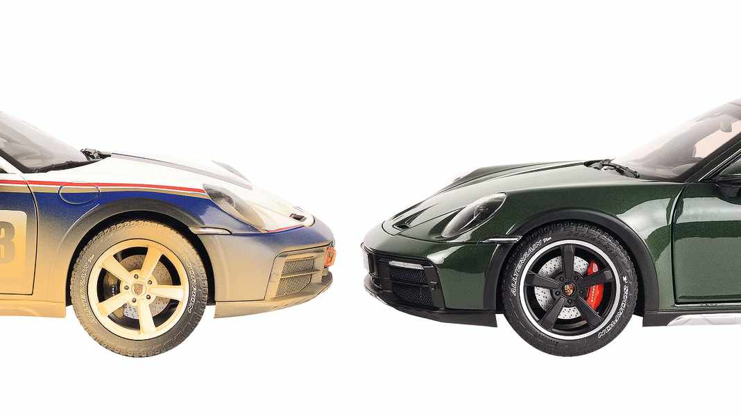 4 Richtige: Porsche 911 (992) Dakar von Norev in 1:18