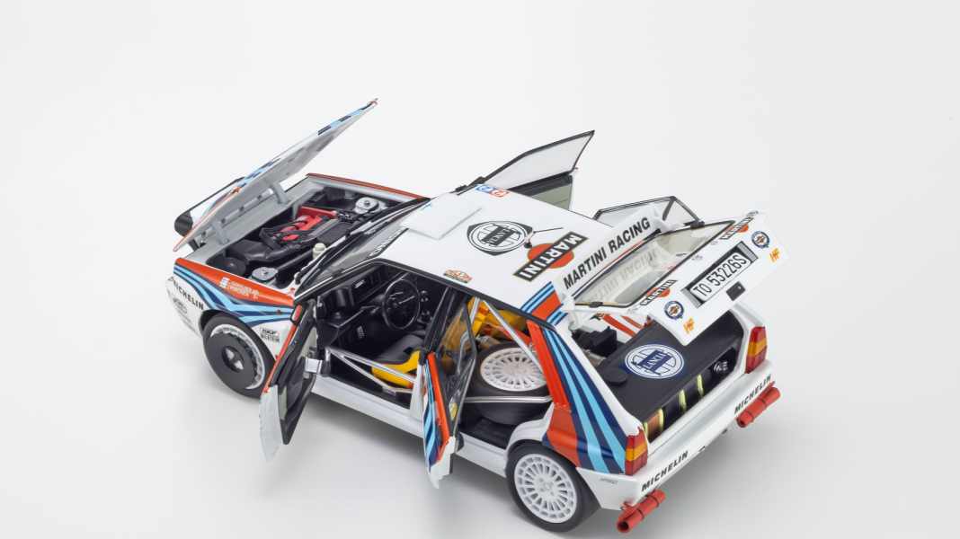 Kyosho feiert die Lancia-Legende in 1:18 mit drei Delta-Siegern