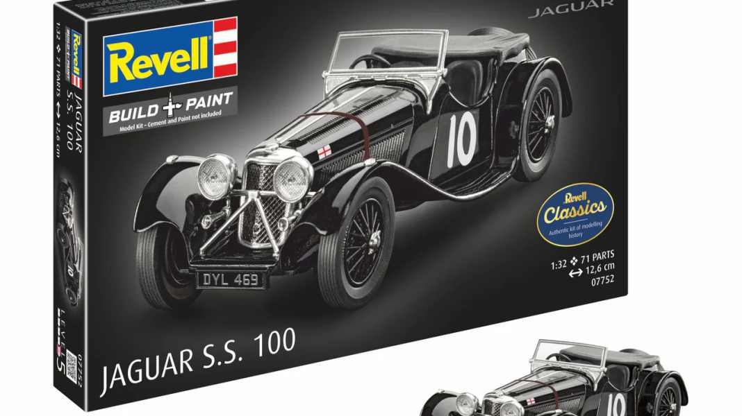 Revell bringt Jaguar-Ikone SS 100 in 1:32 als Plastikbausatz