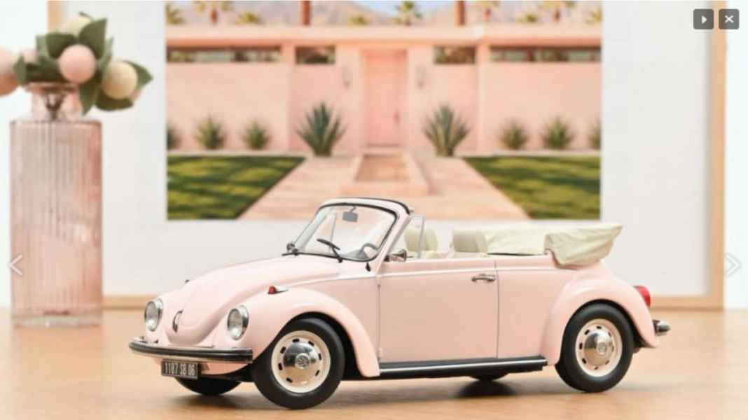 Pretty in Pink: Norev-Käfer kommt als 1:18-Cabriolet und Internetmodell