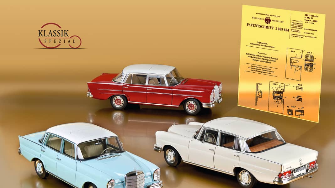Mercedes 220 S Heckflosse von Norev in 1:18 - Der Zapfenstreich