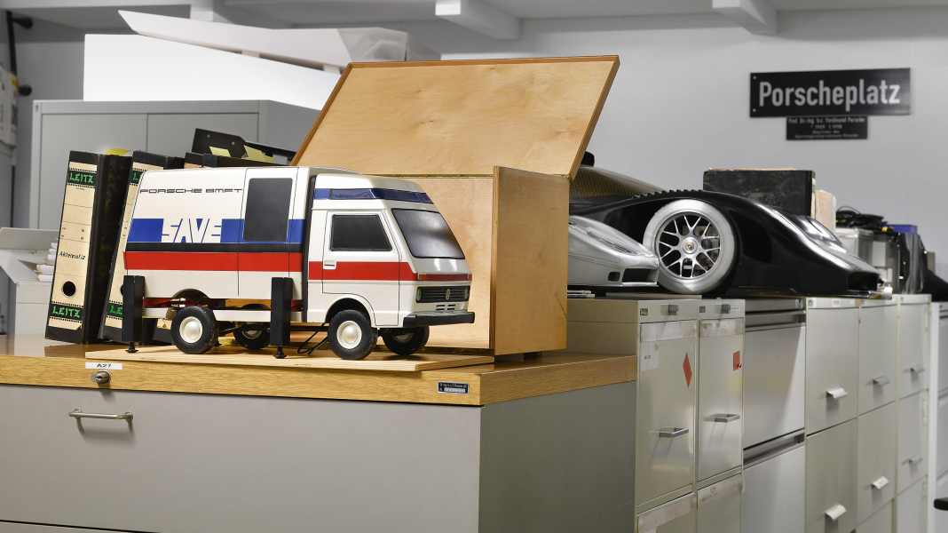 Modell zum Porsche-Projekt „SAVE“ in 1:12 - Safety first