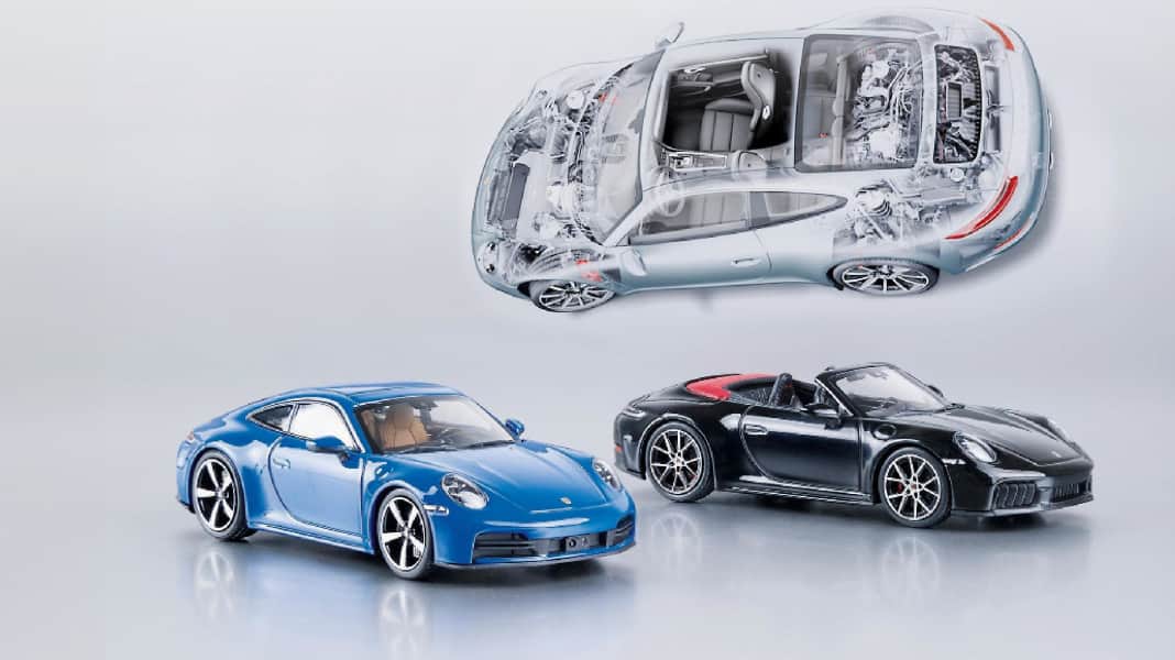 Jetzt auch mit Doppelherz – Porsche Carrera 992.2 in 1:43