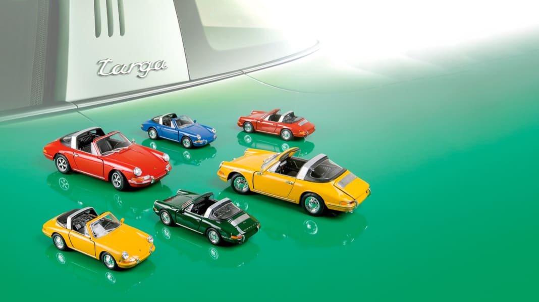 ‘65 Porsche 911 Targa von Welly in 1:36 und 1:24 – Offene Rechnung