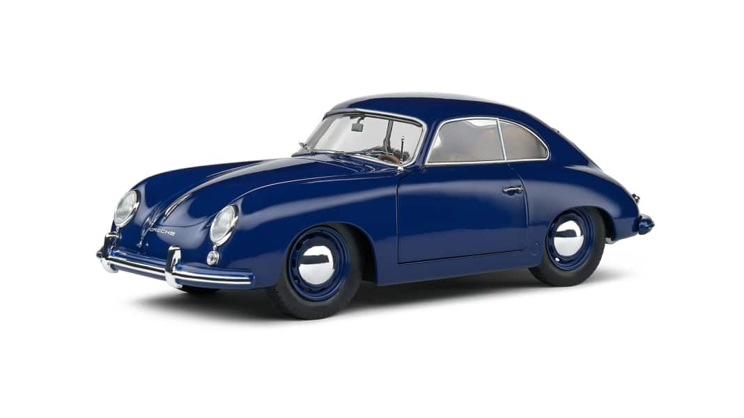 Petrolblau macht den frühen Porsche 356 von Solido in 1:18 noch eleganter