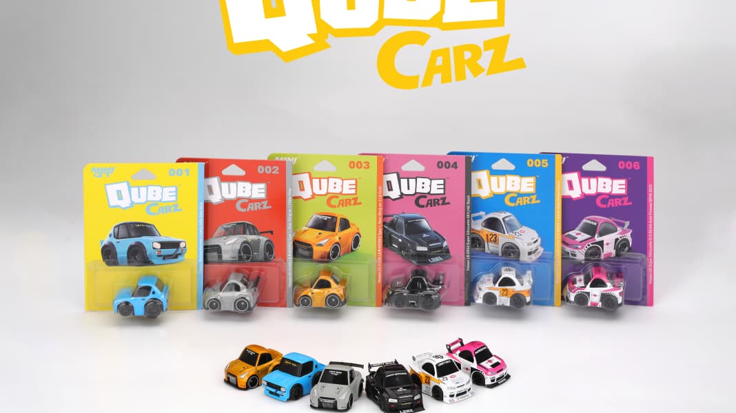 QZ von Mini GT: Modelle zum Kugel von Nissan im Würfel-Design!