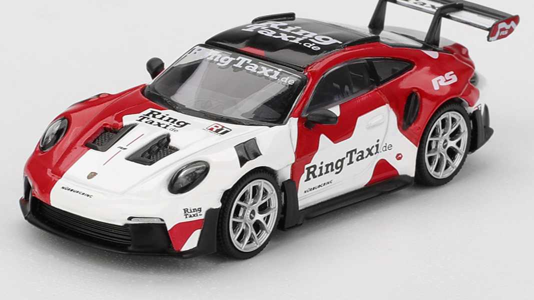 Kein Aprilscherz: Mini GT kündigt Ringtaxi des 911 (992) in 1:64 an