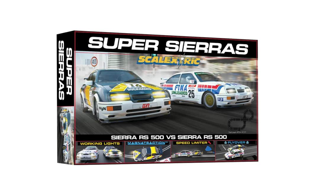 Scalextric rollt knackiges Sierra-Raceset in 1:32 aus der Box