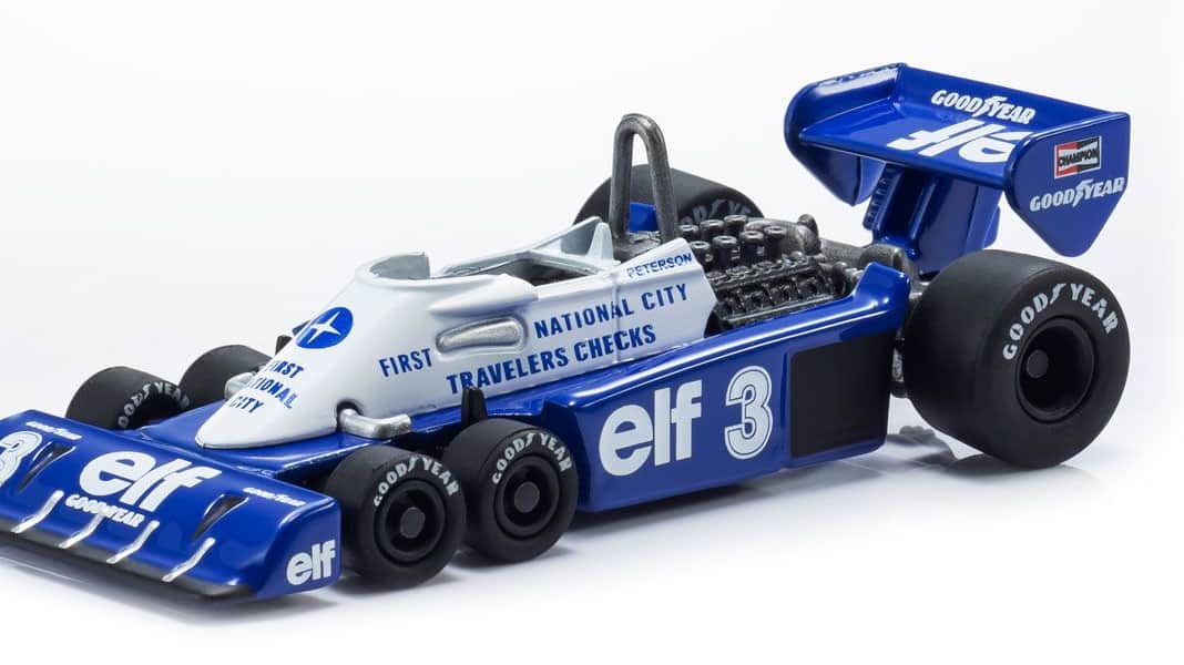 Kyosho schiebt seinen Sechsrad-Tyrrell aus der 1:64-Box