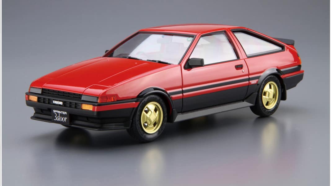 Aoshima legt Toyota Trueno von 1984 als 1:24-Kit wieder auf