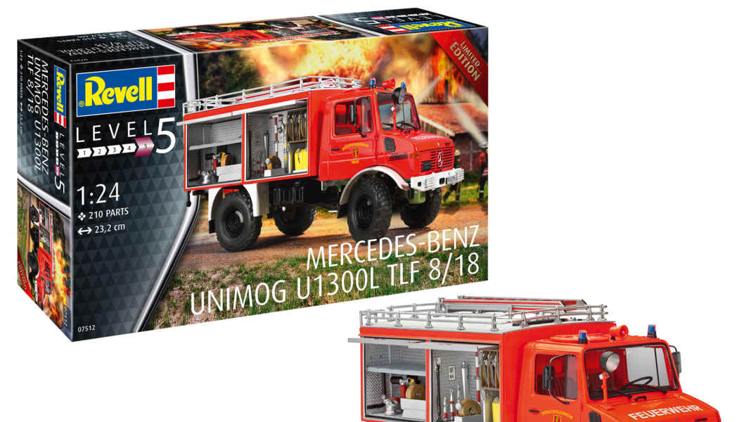 Revell legt grandiosen Blaulicht-Unimog als 1:24-Kit wieder auf