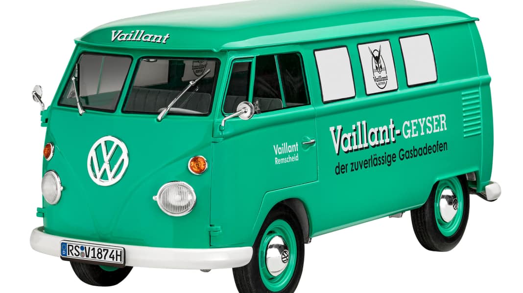 Revell heizt den Bulli-Fans mit “Vaillant”-Plastikkit in 1:24 ein