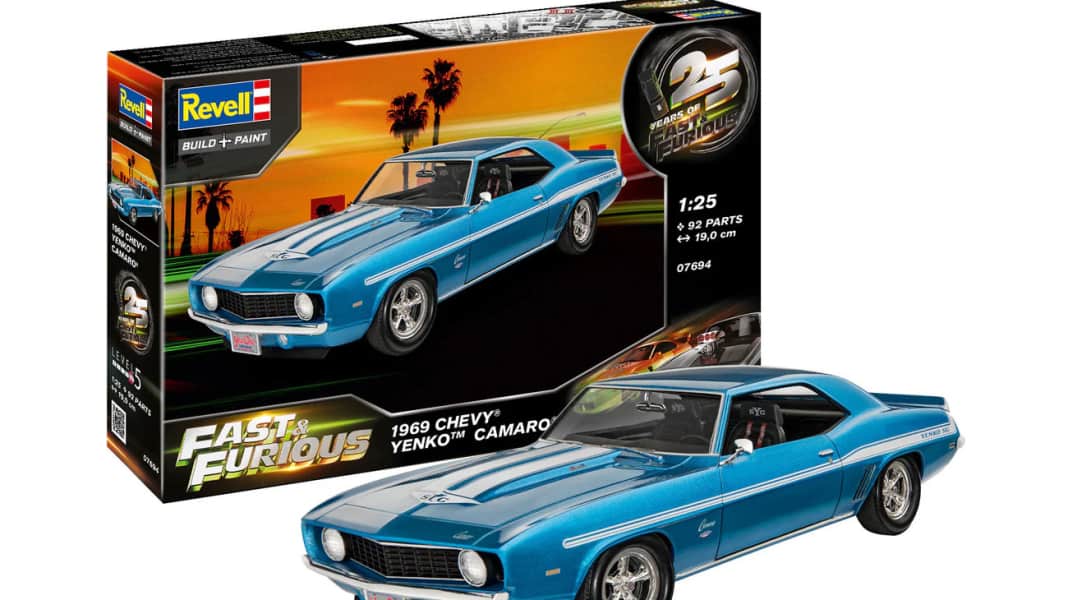 Revell bringt Brians Yenko Camaro wieder als 1:25-Bausatz