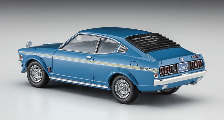 Die Heckansicht des Mitsubishi GTO 2000 zeigt, dass die japanischen Designer sich damals von den Fastback-Coupés aus den Vereinigten Staaten bei der Formgebung inspirieren ließen]Foto: Werk