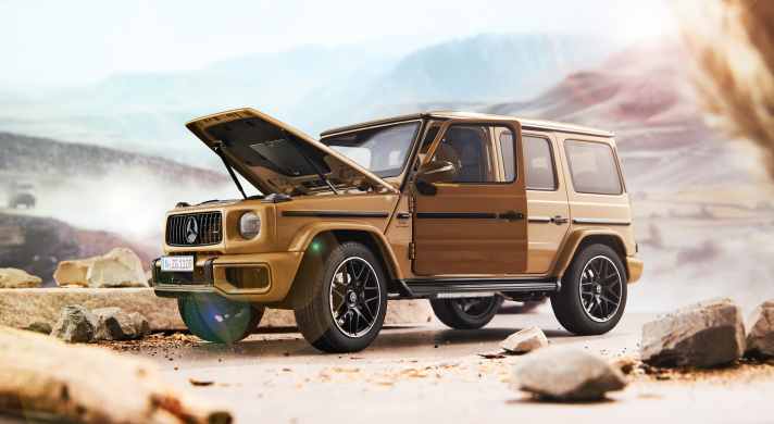 Zum Verkaufspreis von 200 Euro bringt NZG die G-Klasse G 63 AMG der Baureihe W 465 bald als Die-Cast-Modell in 1:18 auf den Markt.