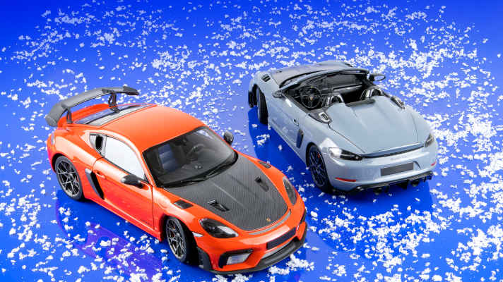 Diese beiden sind eindeutig Schnee von morgen: Minichamps kündigt in 1:18 und aus Die-Cast den Porsche Cayman GT4 RS und den RS Spyder in Top-Detaillierung an ] Foto: Cristian M. Hoffmann