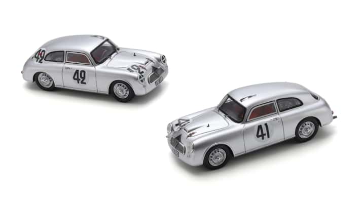 Das Borgward Hansa Sportcoupé kam 1953 als Konkurrent der Rennversionen des Porsche 356 auf den Markt. Spark arbeitet unter Hochdruck an den beiden Fahrzeuge, die in Le Mans starteten – als 1:43-Modelle.