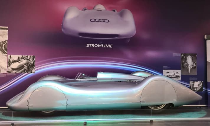 Im Rahmen der Ausstellung “Windschnittig” ist die Auto Union Stromlinie von 1937 im August Horch Museum in Zwickau zu sehen ]Foto: August Horch Museum