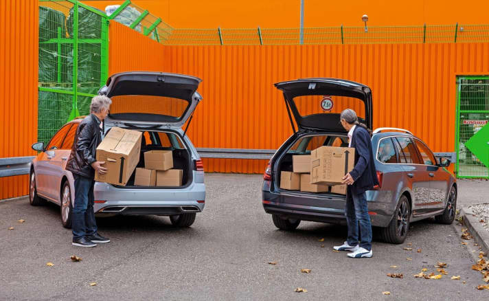   Das Ladetalent der beiden Kombis liegt auf nahezu identischem Niveau. Rund 180 Zentimeter beträgt die maximale Länge der Lade­flächen