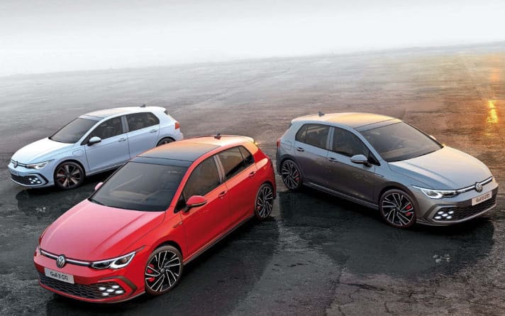 Benziner, Diesel oder Hybrid? Sportlich ambitionierte Golf-Piloten haben dieWahl zwischen dem GTI mit 245 oder 300 PS, dem 200 PS starkenGTD und dem GTE mit 245 PS Systemleistung | Fotos GF-Archiv, Volkswagen