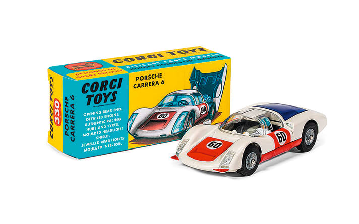 Das Modell: Porsche Carrera 906 aus Die Cast von Corgi Toys in 1:43