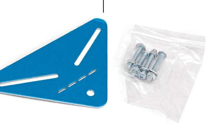 Der separat erhältliche Haltewinkel 07599 von Stop&Go ist universell einsetzbar