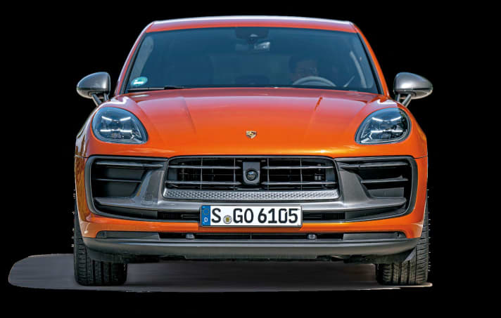 Ein brachialer Lufteinlass dominiert die Front. Kaum zu glauben, dass dieser Macan auf der ersten Generation des Audi Q5 aufbaut