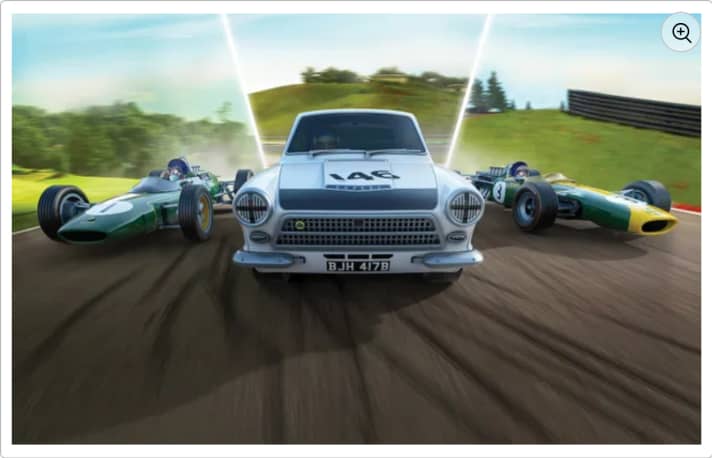 Scalextric packt drei Lotus-Fahrzeuge, die der Ausnahme-Pilot Jim Clark gefahren ist, in ein Dreierset, das an den Racer aus Kilmany in Großbritannien erinnern soll. Foto: Werk