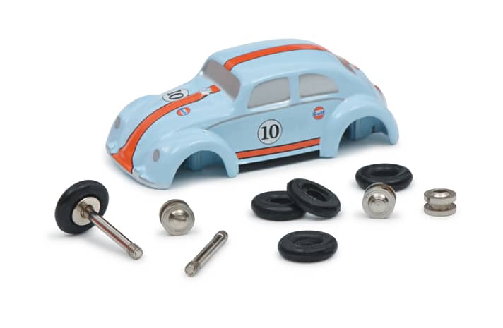 In der Kategorie N, Modellbau 1:43 und 1:87 gab es diesmal zwei Sieger mit identischer Stimmenzahl: Hier im Bild ist der Bausatz des Volkswagen Käfer von Schuco piccolo in 1:90 zu sehen. ]Foto: Werk