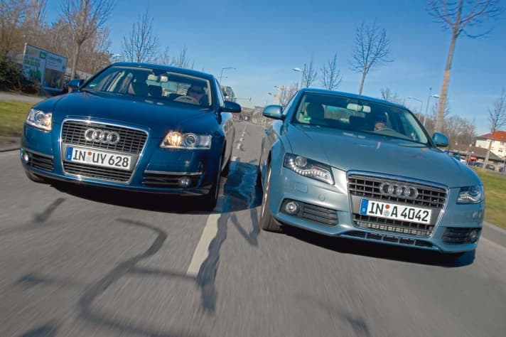  Vergleich: 2.7 TDI Multitronic, Audi A6 gegen A4