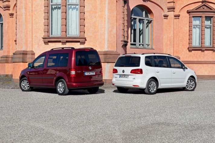   Vergleichstest: VW Caddy vs. Touran 1.2 TSI 105 PS