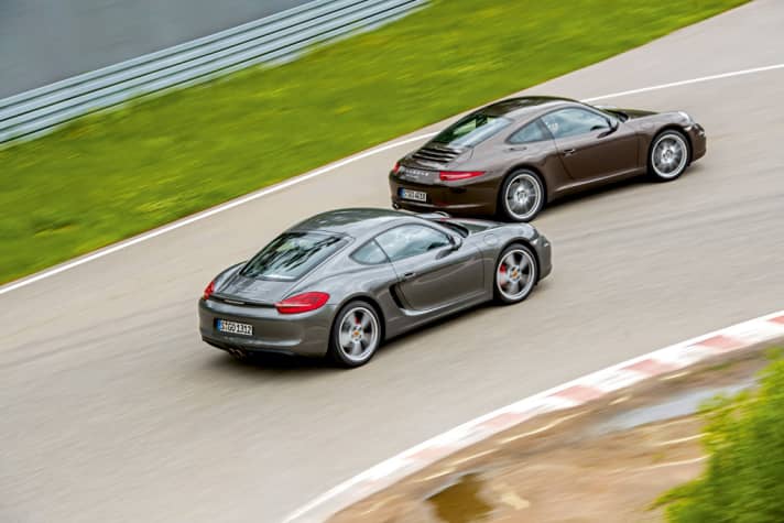   Vergleichstest: Porsche Cayman S vs. 911 Carrera