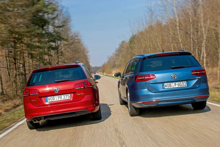   Vergleichstest: Golf Variant 2.0 TDI vs. Passat Variant 2.0 TDI