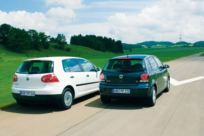   Vergleich: Golf 5 1.4 gegen Polo 9N 1.4 mit 75 PS