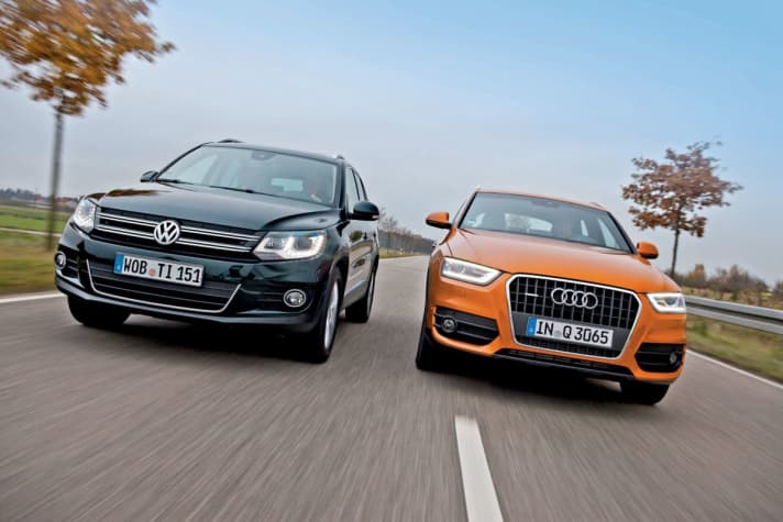   Vergleichstest: VW Tiguan 170 PS vs. Audi Q3 177 PS je 2.0 TDI