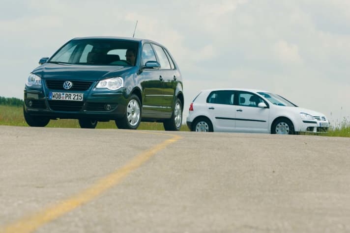   Vergleich: Golf 5 1.4 gegen Polo 9N 1.4 mit 75 PS