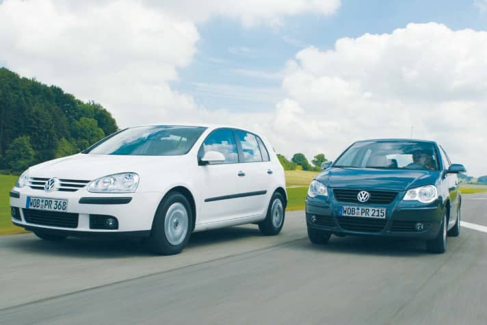   Vergleich: Golf 5 1.4 gegen Polo 9N 1.4 mit 75 PS