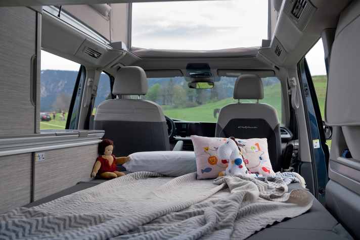 Voilà, die Liegewiese: Selbst mit einem weiteren Kleinkind wäre die Reise problemlos möglich