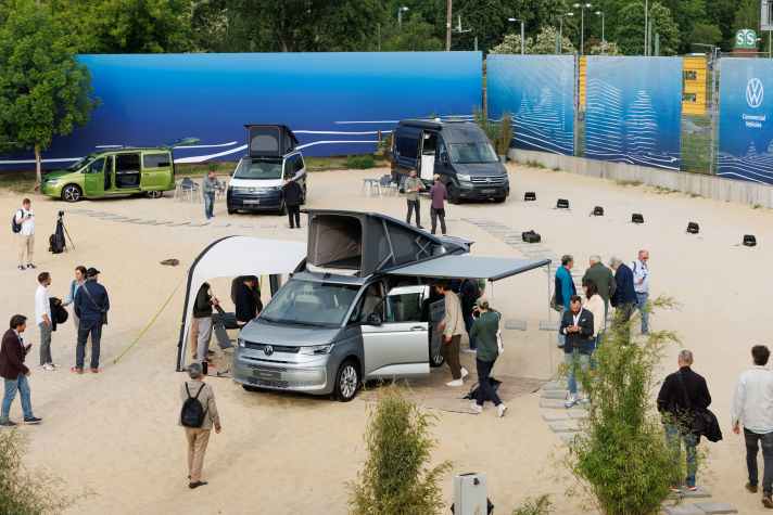 Volkswagen Nutzfahrzeuge: Weltpremiere California am 07.05.2024 im Beach Mitte in Berlin. Foto: Friso Gentsch/Volkswagen