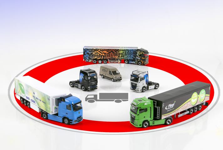 Auf der IAA Transportation gaben viele interessante Nutzfahrzeuge ihre Premiere – auch en miniature. Wir stellen alle News vor, inklusive der neuen E-Truck von Mercedes-Benz und MAN ] Foto: C. Hoffmann