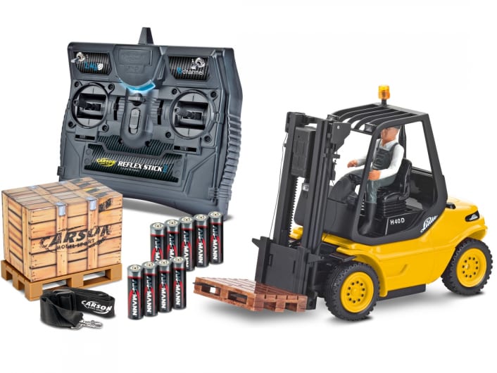 Mit dem Linde H40D stapelt Carson Modelsport hoch – im Maßstab 1:14