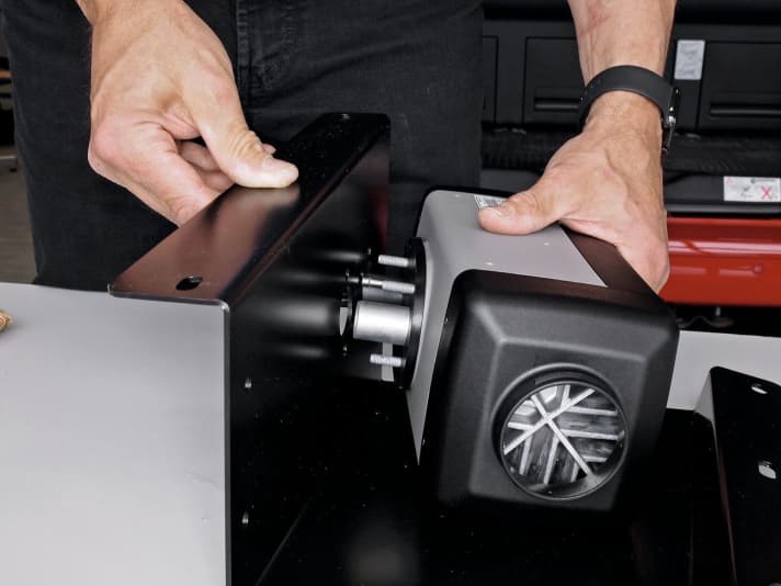   Die Anlage arbeitet mit Frisch- oder Umluft