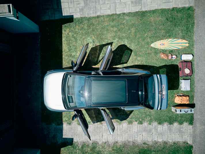 Koffer, Rucksack, Kühlbox und sogar ein Surfbrett: Unser Gepäck für die Testfahrt nach Dänemark passte prima rein