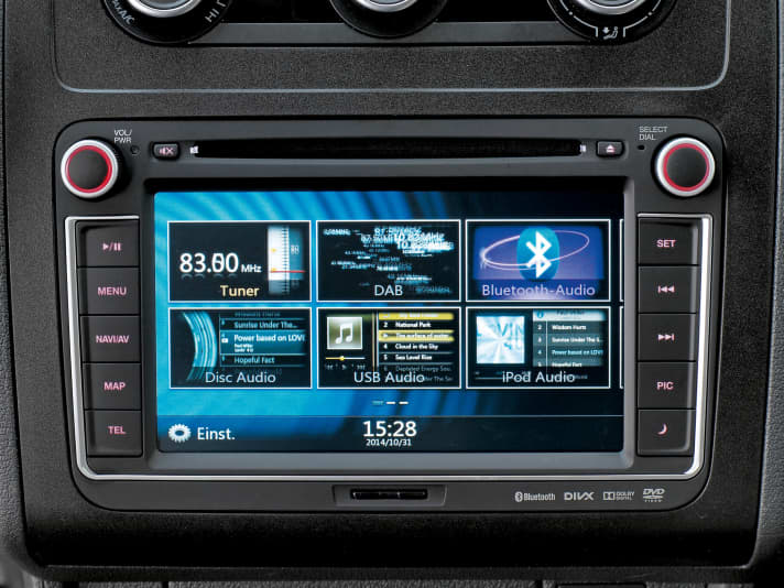   Das Navi-Radio RMT 400N wird komplett mit steckfertigen Kabeln und GPS-Antenne geliefert