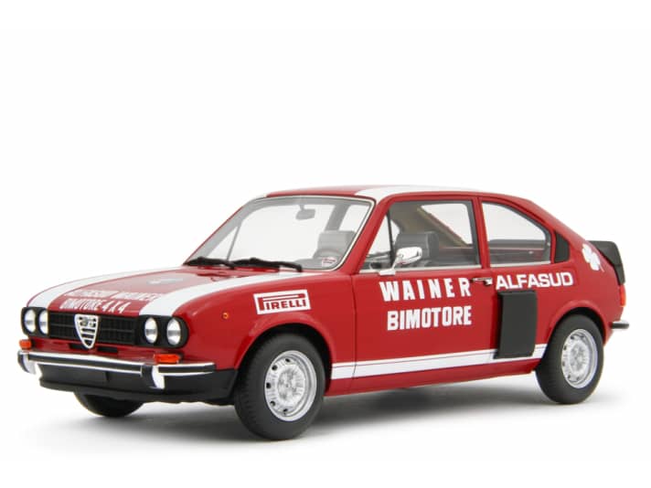 Das Unikat des Alfa Romeo Alfasud Bimotore setzt Laudoracing als Resinemodell in der Baugröße 1:18 um. Die Neuheit wird voraussichtlich Ende August ausgeliefert werden. ] Foto: Laudoracing